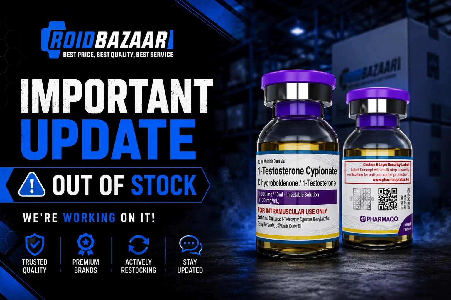 Important Announcement Regarding Pharmaqo Labs Products