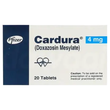 CARDURA - 20 TABS (4 MG/TAB)