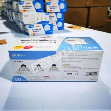 3-PLY SURGICAL MASKS - 100 PCS = 2 BOXES