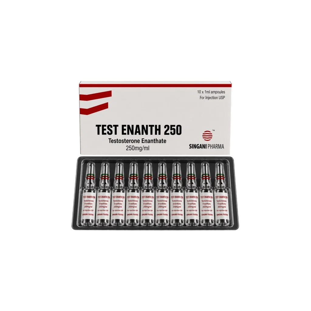 TESTOSTERONE ENANTHATE 250 - 10 AMPS (1 ML AMPOULE (250 MG/ML))