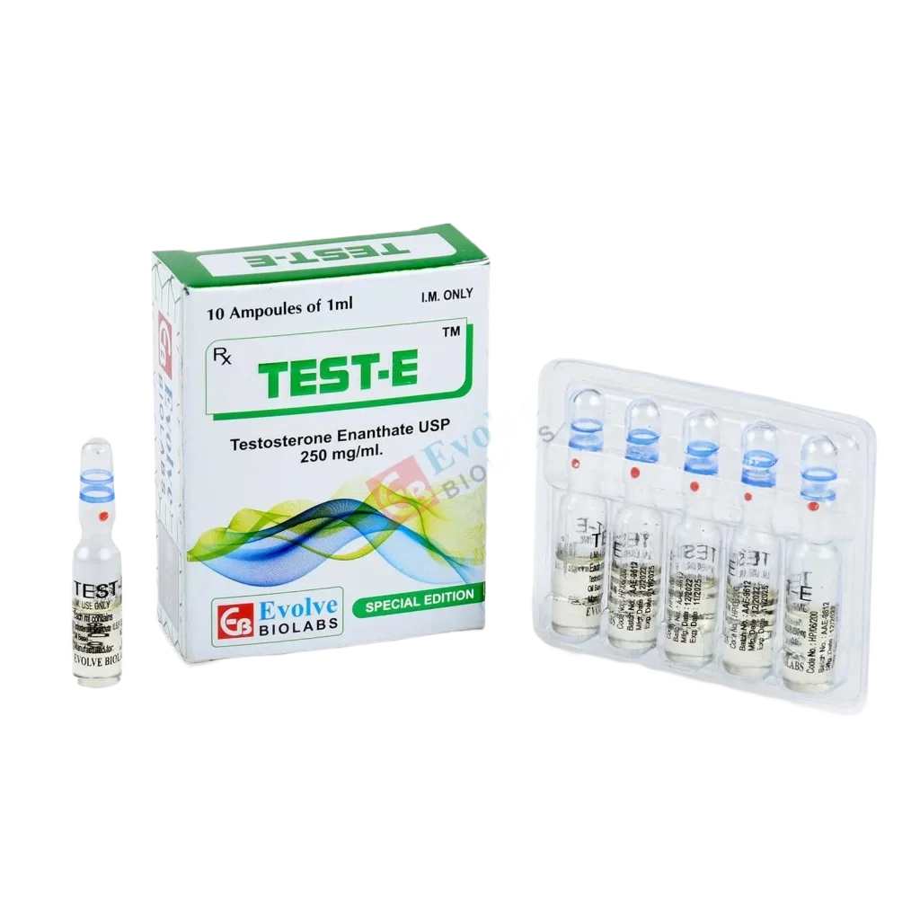 TESTOSTERONE E AMP - 10 AMPS (1ML/AMP - 250 MG/ML)