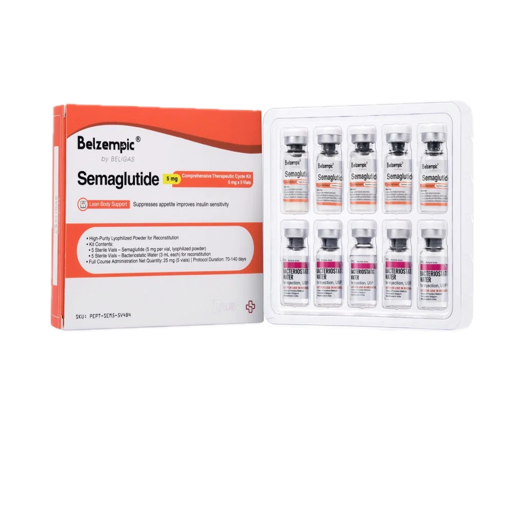 SEMAGLUTIDE - 5 VIALS WITH BAC WATER (5MG/VIAL)