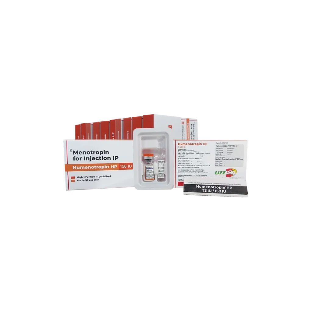 Humenotropin HP 150IU - 1 VIAL (150 IU + INJECTION MIX)