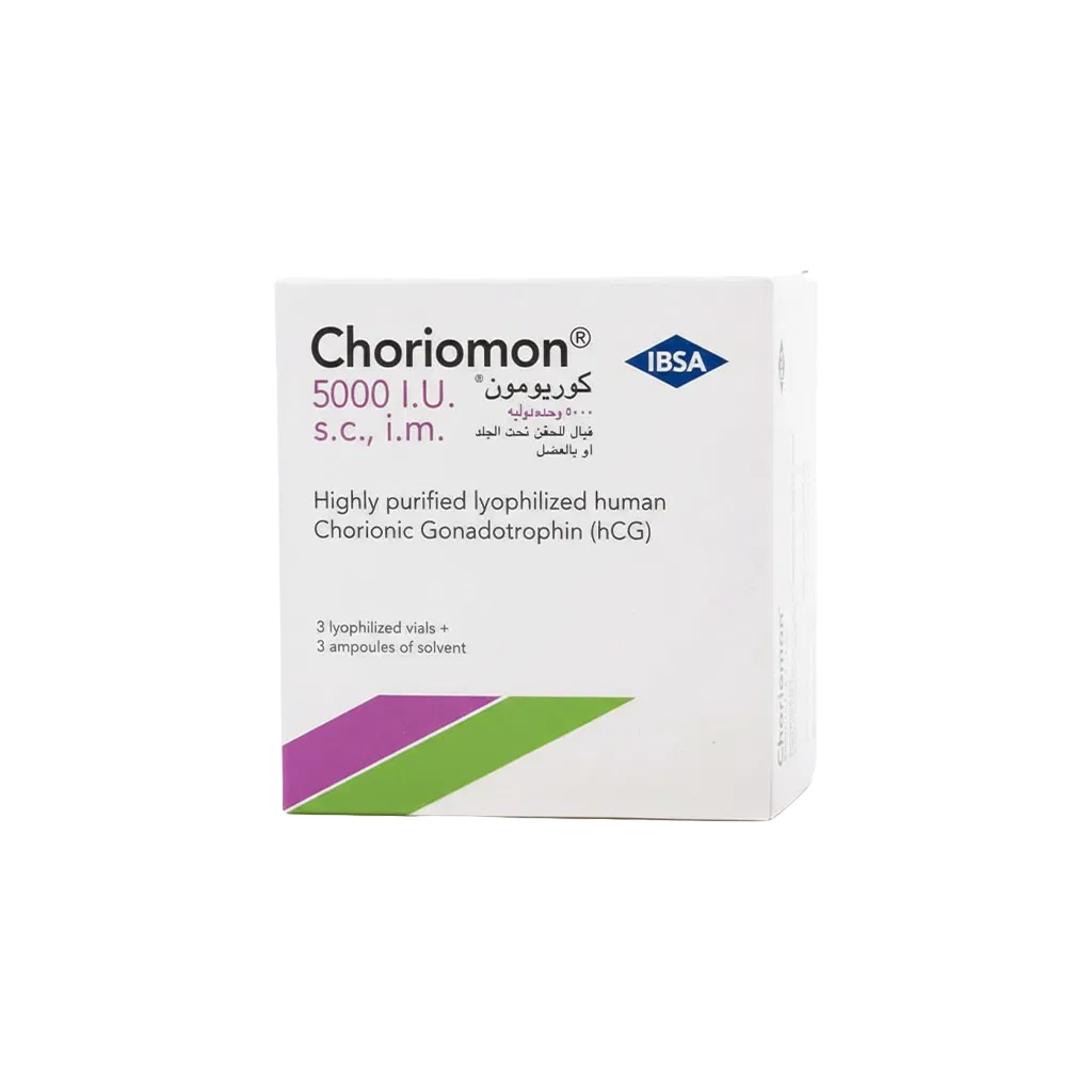 HCG 5000 I.U. (CHORIOMON) - 5000 I.U. AMP.