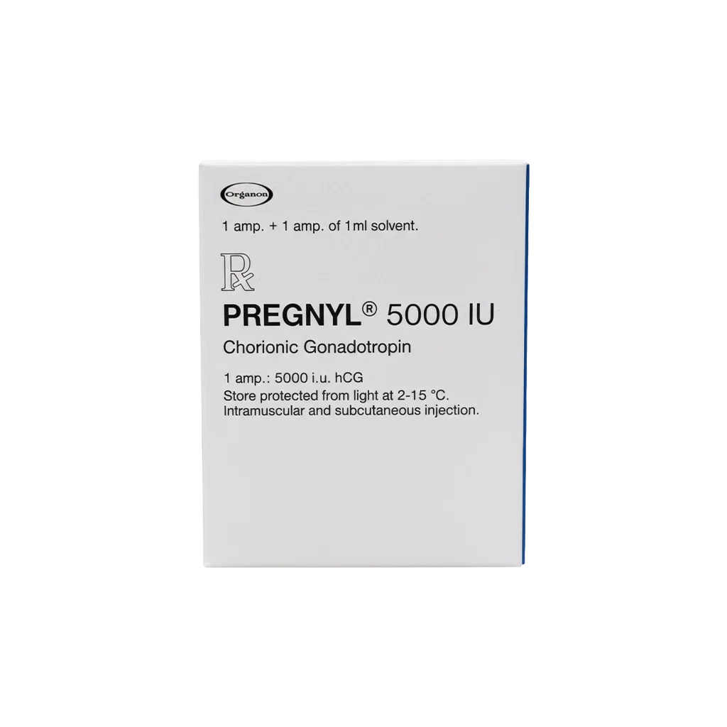 HCG Pregnyl 5000IU - 5000IU AMP & SOLUTION
